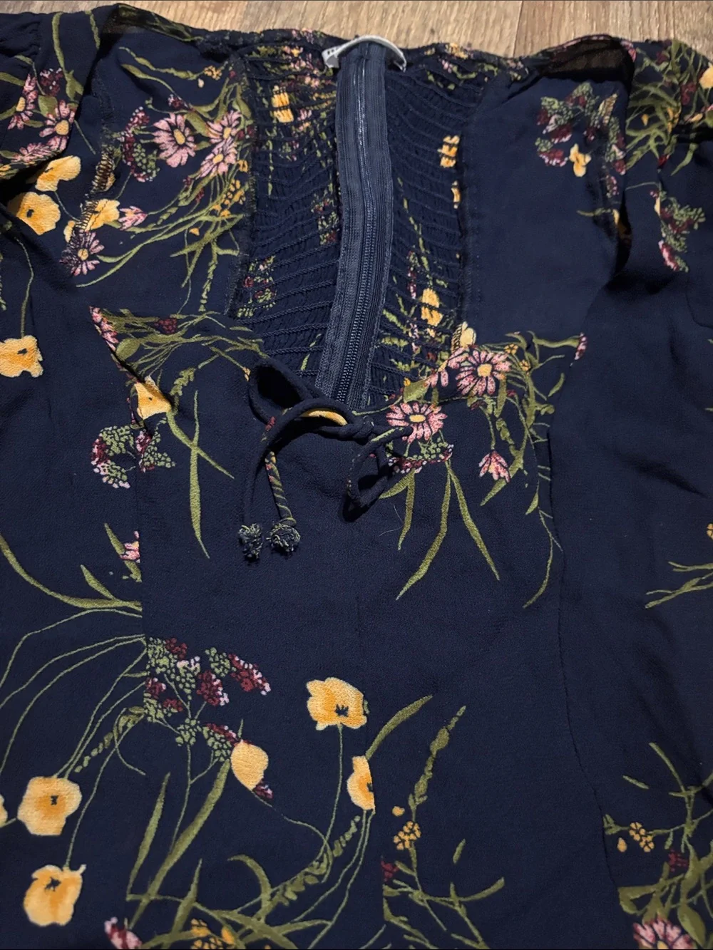 Reformation Floral Puff Sleeve Blouse